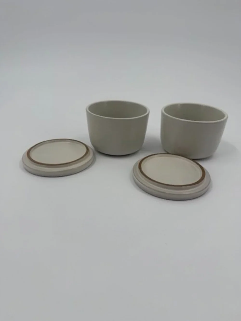 Hearth & Hand with Magnolia Cream Stoneware Salt & Pepper Cellars Set